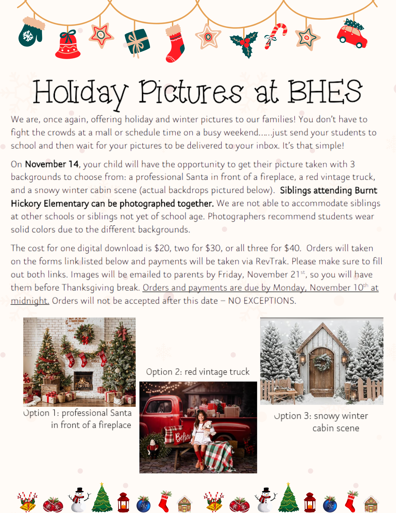  Holiday Pics at BHES